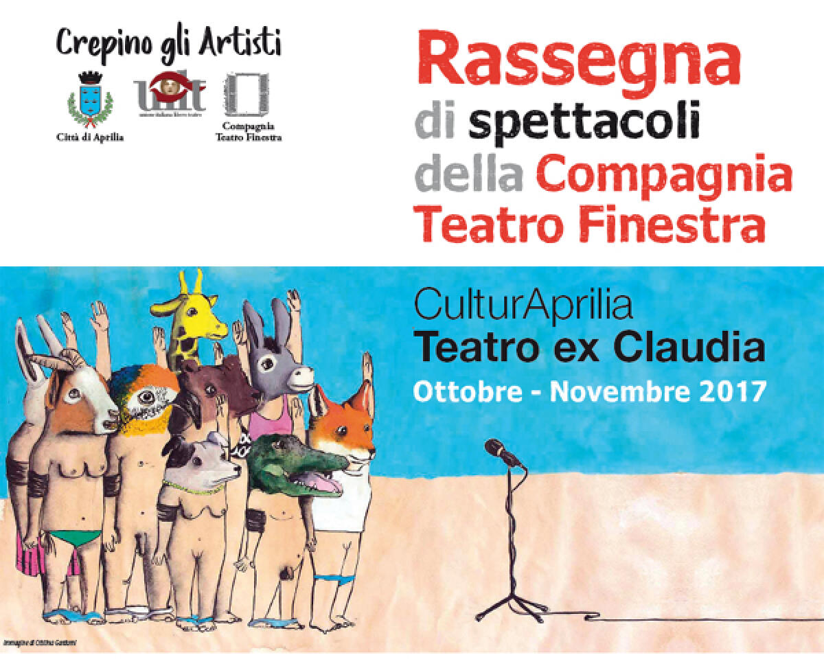 Al via "Crepino gli Artisti” ad Aprilia, in scena 4 spettacoli della Compagnia Teatro Finestra. - 