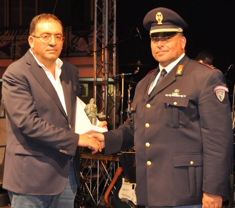 Il sindaco Terra e il comandante Corradini