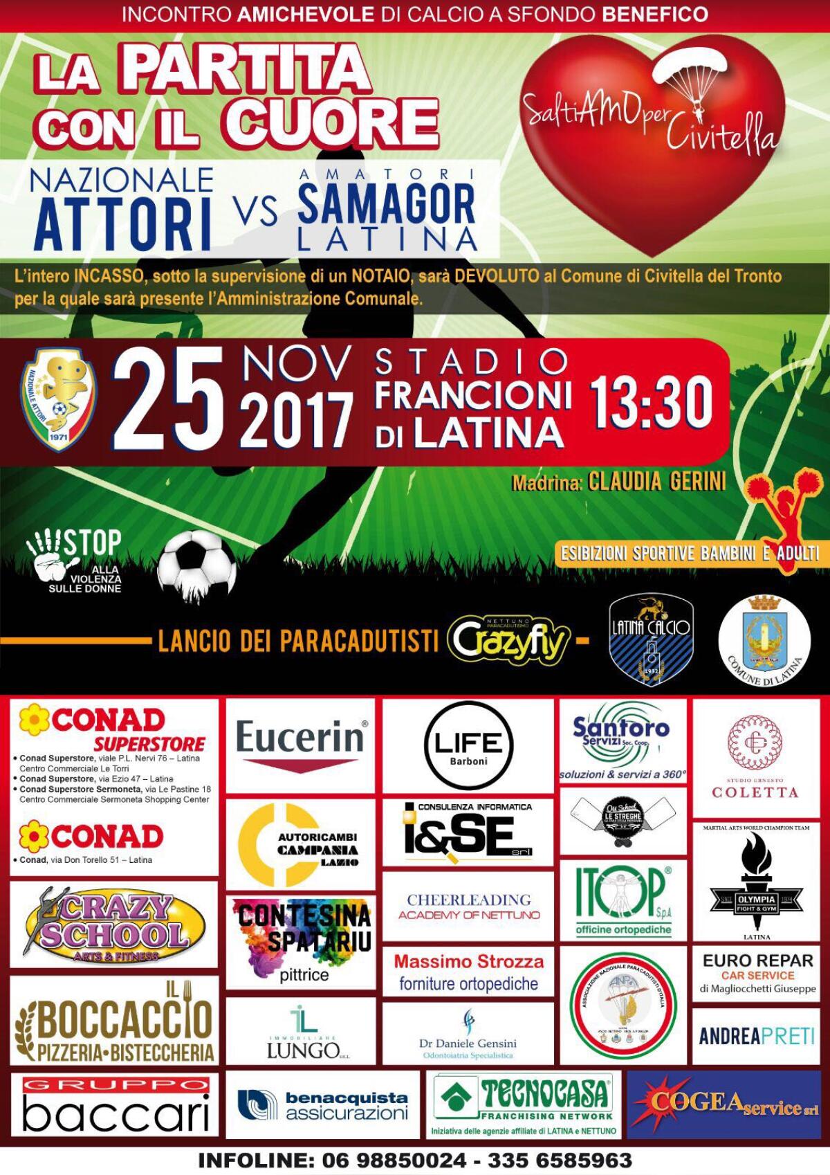 A Latina l'evento benefico "La Partita con il Cuore" - 