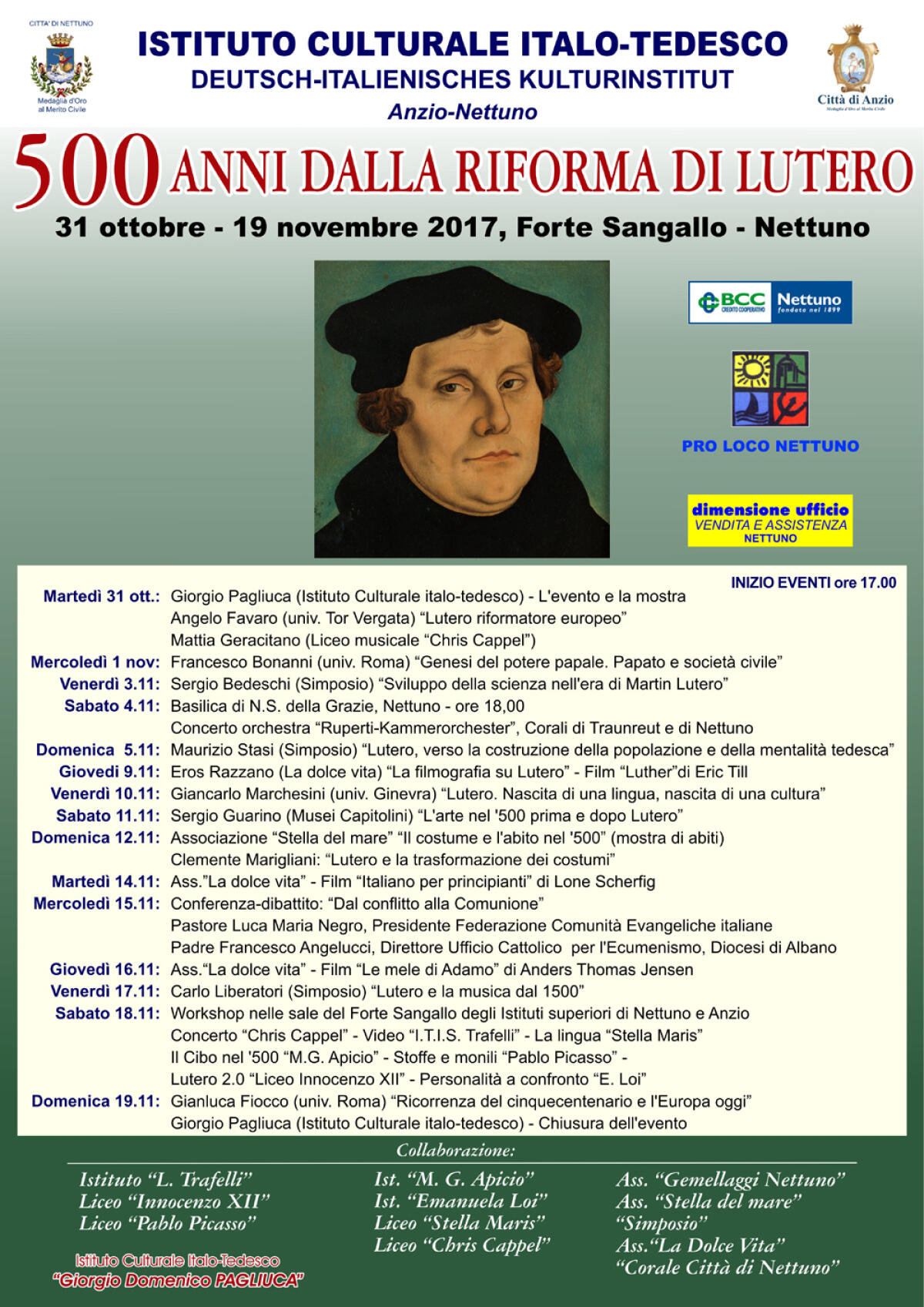 A Nettuno sino al 19 novembre in mostra i 500 anni dalla riforma di Lutero. - 