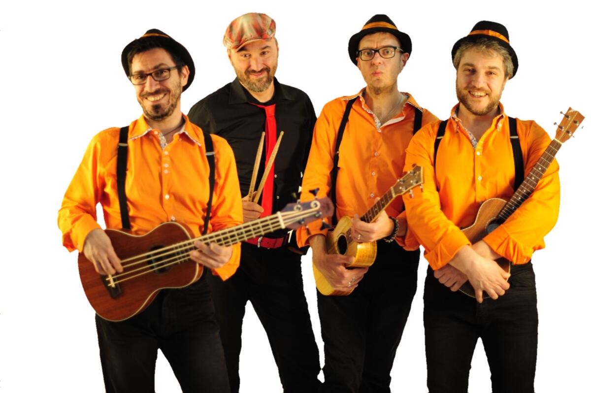 All'ExMattatoio di Aprilia arrivano i virtuosi dell'ukulele: gli Youkus - 