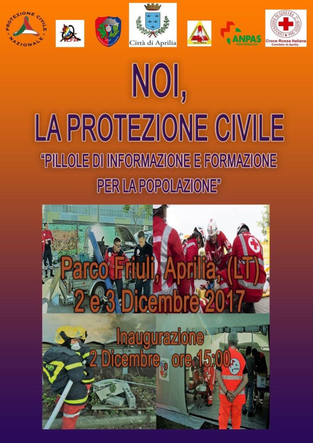 “Noi, la Protezione Civile”: il 2 e 3 dicembre la manifestazione al Parco Friuli di Aprilia. - 