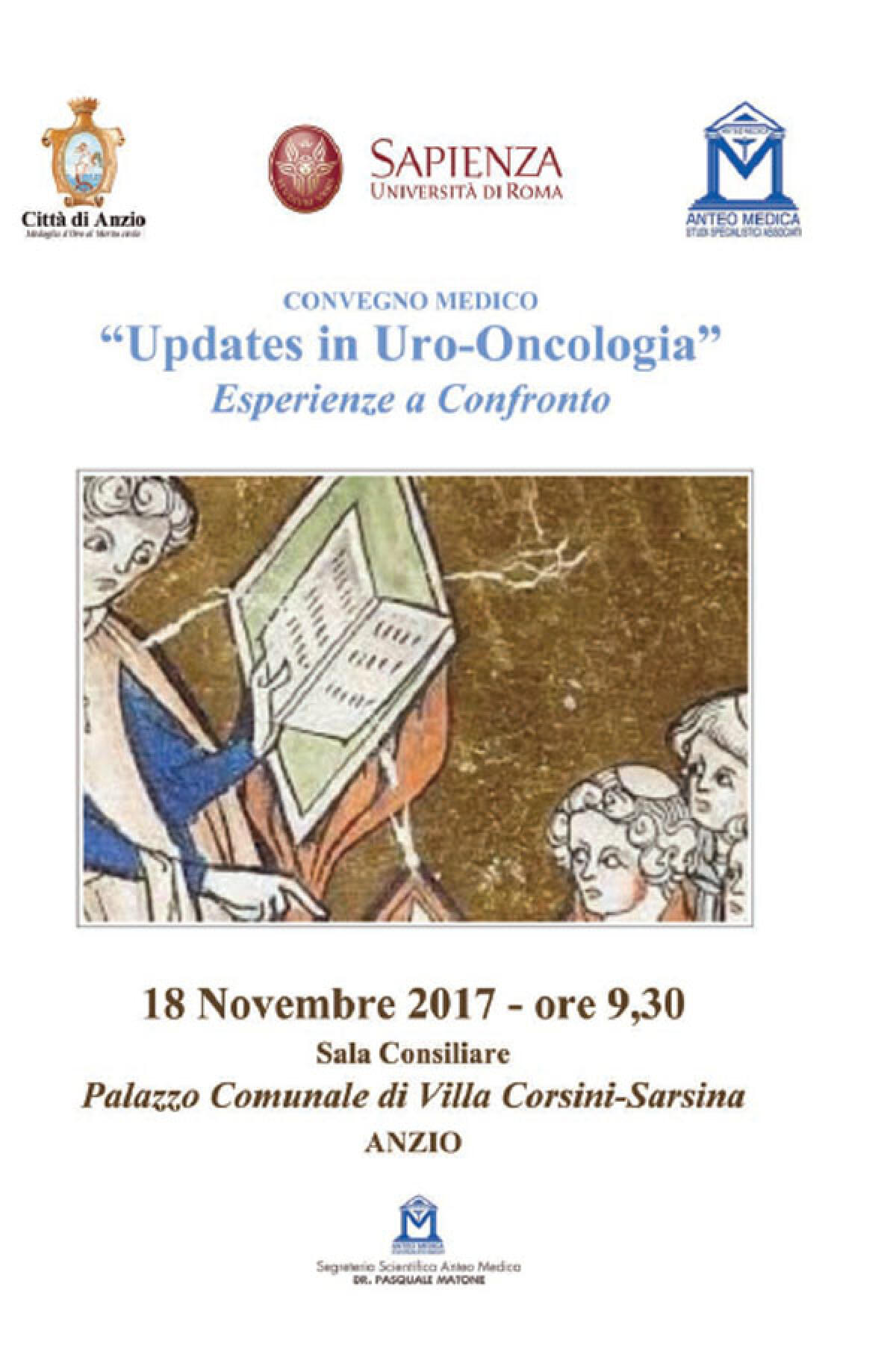 “Updates in uro-oncologia: esperienze a confronto”:  convegno medico ad Anzio. - 