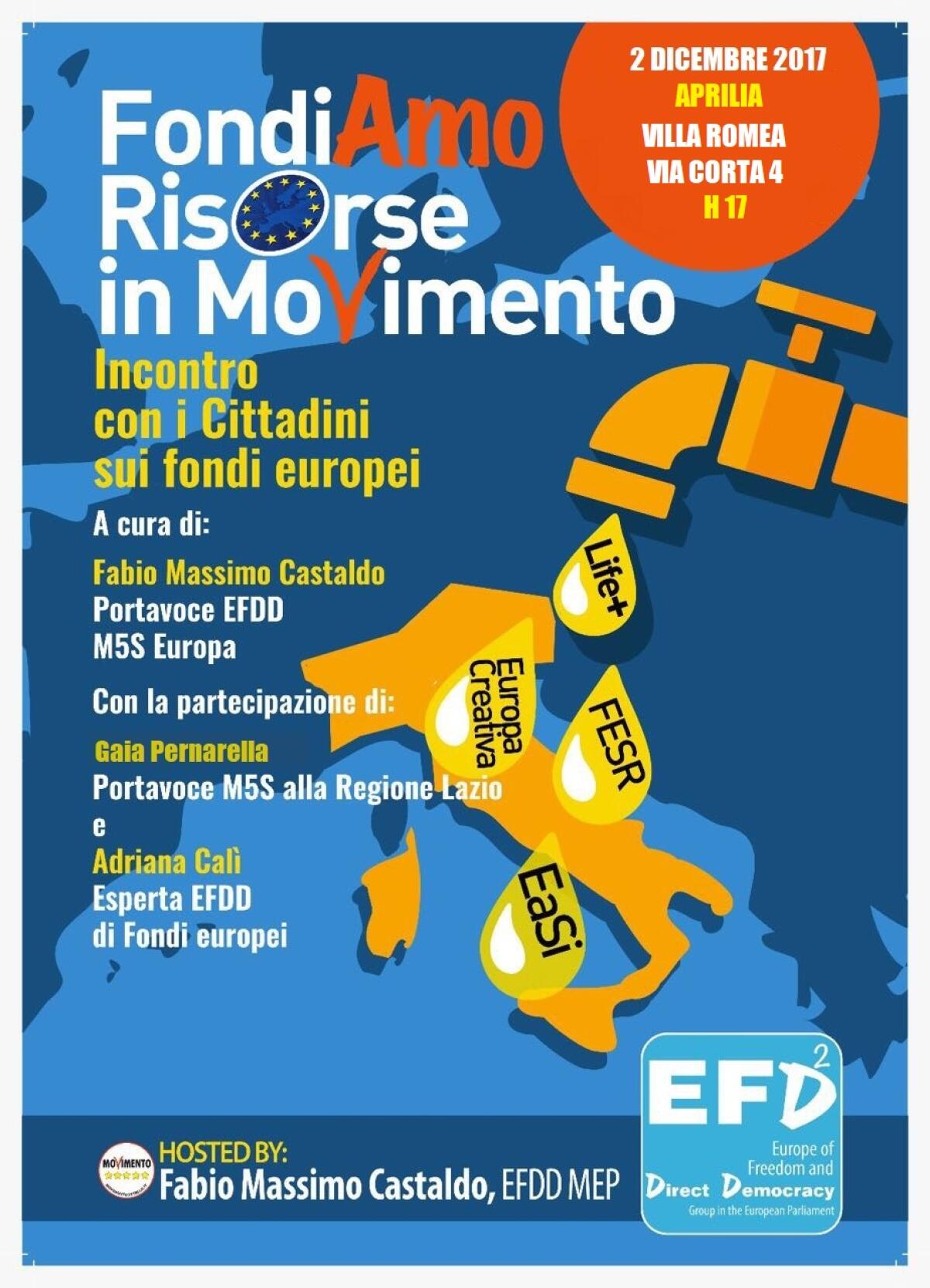 FondiAmo, incontro ad Aprilia sui nuovi fondi europei per start-up e pmi - 