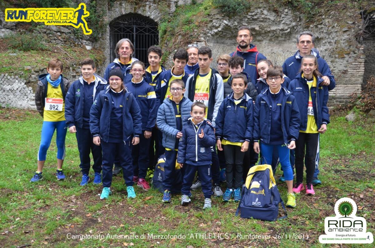 La Runforever Aprilia si fa notare al Campionato autunnale di mezzofondo - 