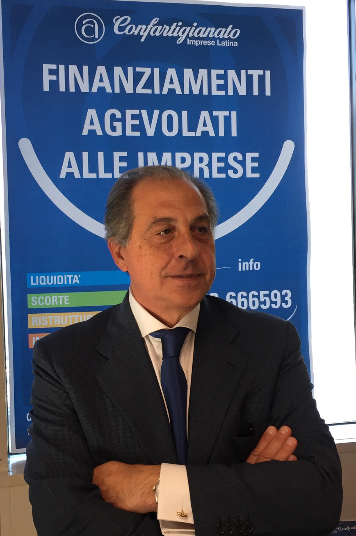 Riccardo Castelli Presidente pro tempore della Confartigianato Imprese Latina. - 
