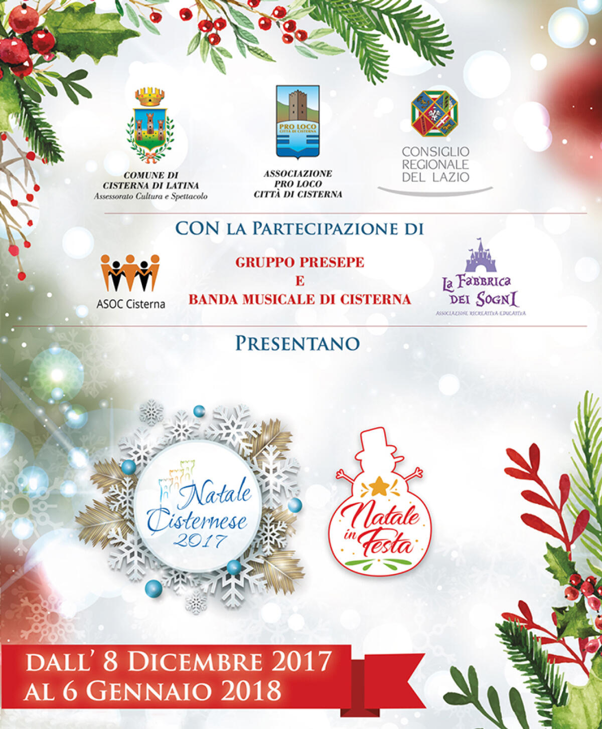 “Natale cisternese”: le iniziative di questo fine settimana in centro a Cisterna. - 