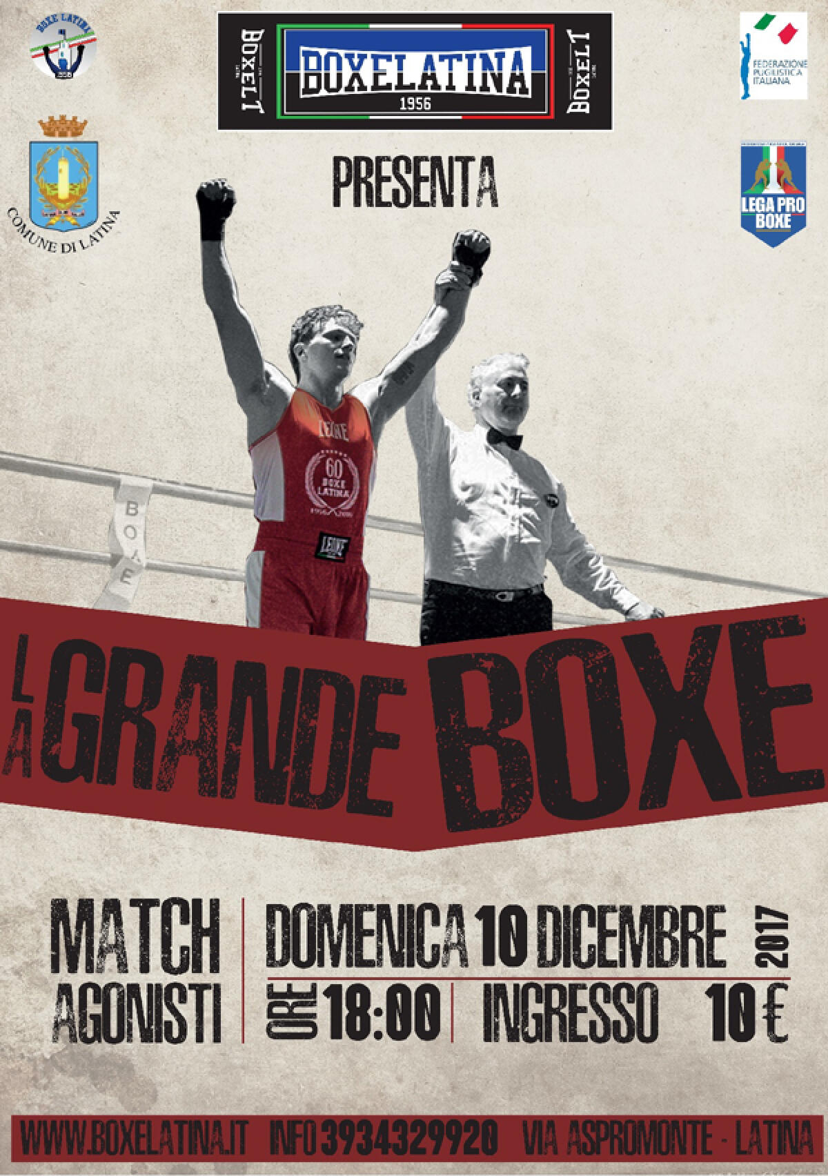 “Grande Boxe” questo fine settimana al PalaBoxe di Latina. - 