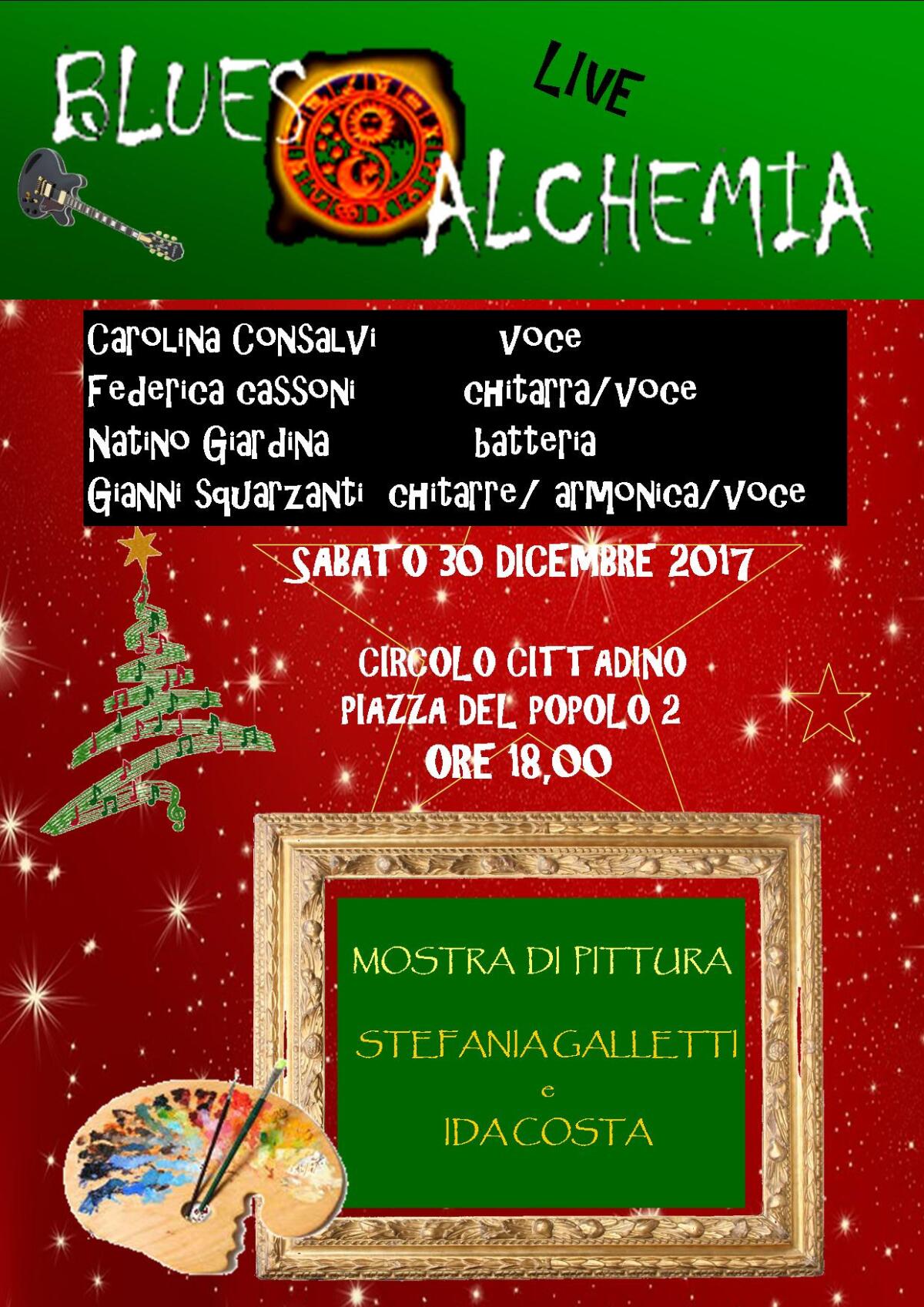 LATINA - Sabato 30 dicembre al Circolo Cittadino il concerto dei Blues Alchemia. - 