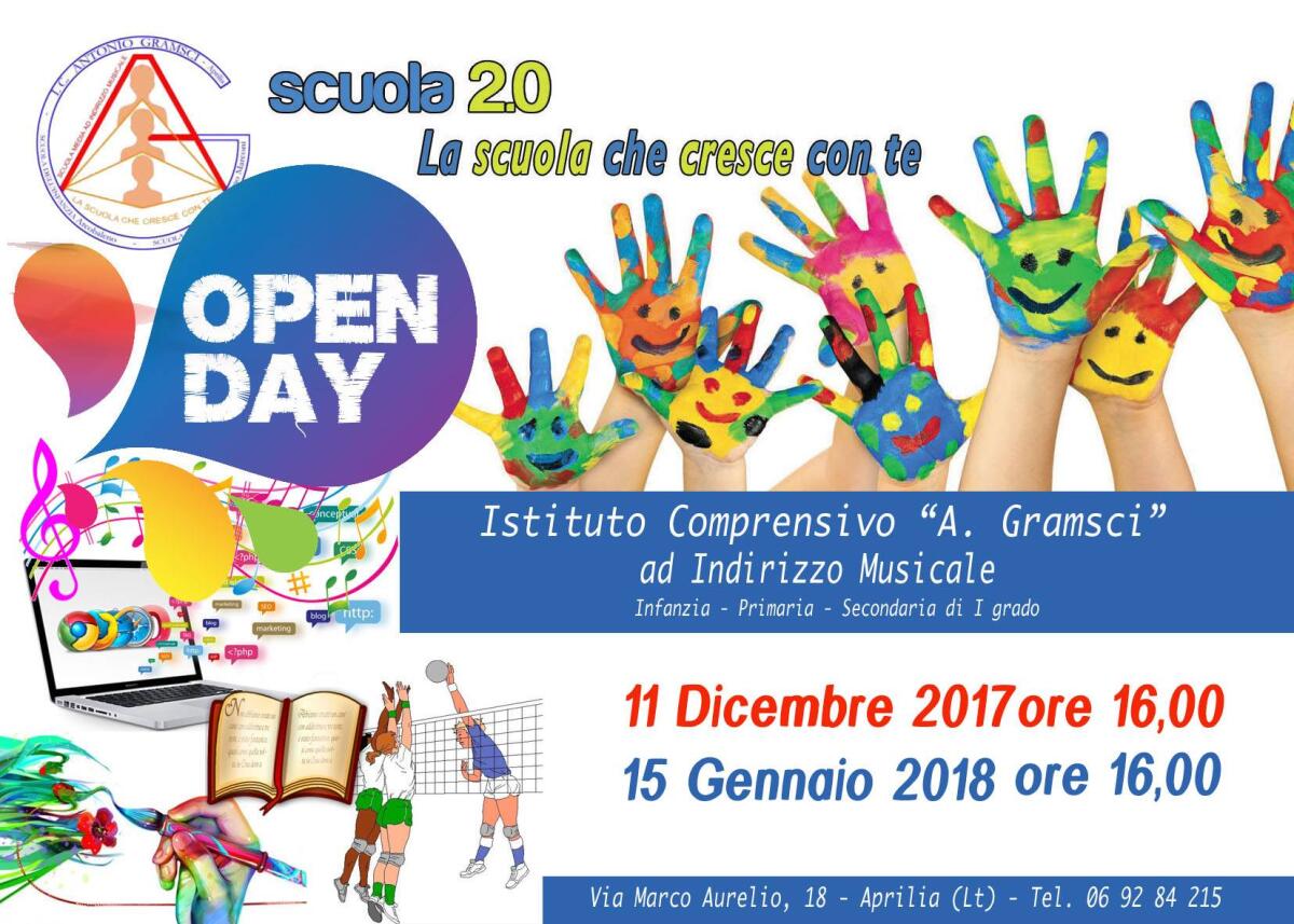 Due giornate di “Open Day” all’Istituto Comprensivo “Antonio Gramsci” di Aprilia. - 