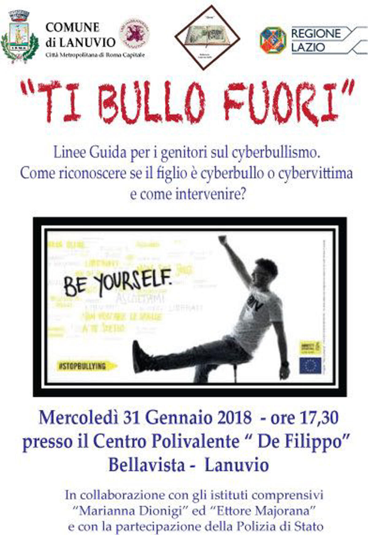 “Ti bullo fuori”: a Lanuvio oggi un incontro con i genitori per parlare di cyberbullismo. - 