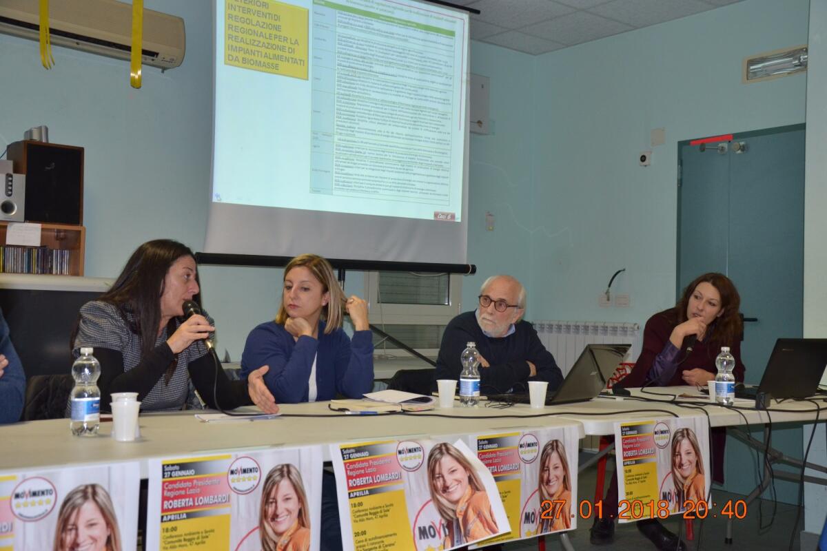 Tour tra Aprilia, Cisterna e Cori per la candidata grillina Roberta Lombardi - 