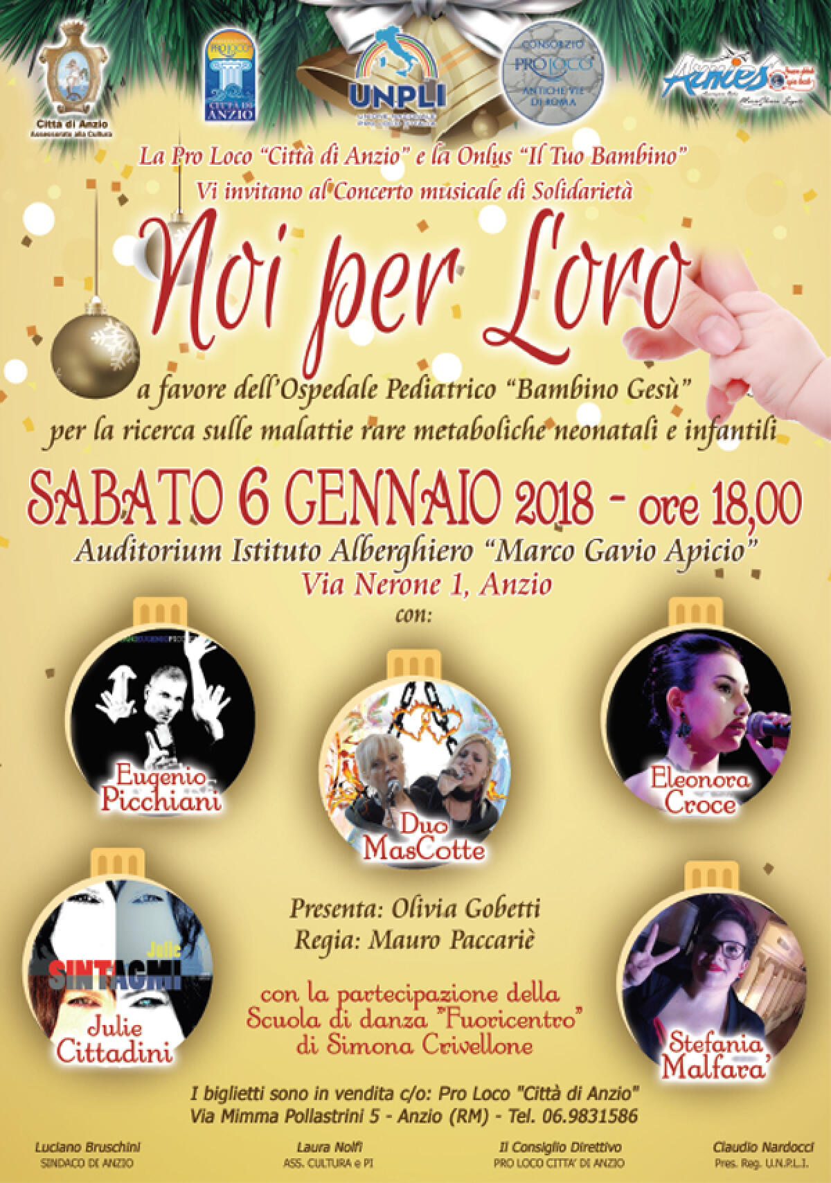 Concerto benefico “Noi per Loro" questo sabato all'Alberghiero di Anzio. - 
