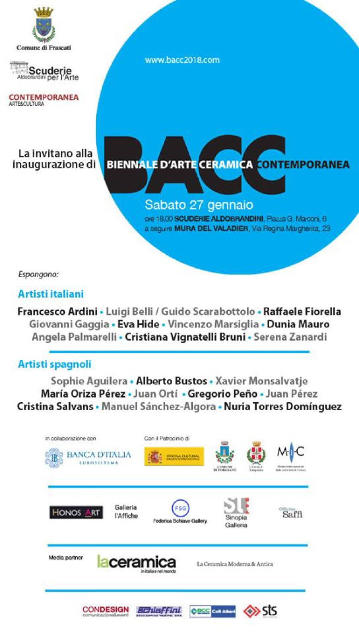 A Frascati la terza “Biennale di Arte Ceramica Contemporanea”. - 