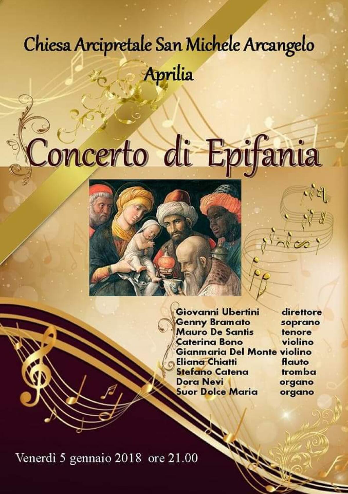 “Concerto di Epifania” questa sera ad Aprilia, presso la chiesa di  San Michele Arcangelo. - 