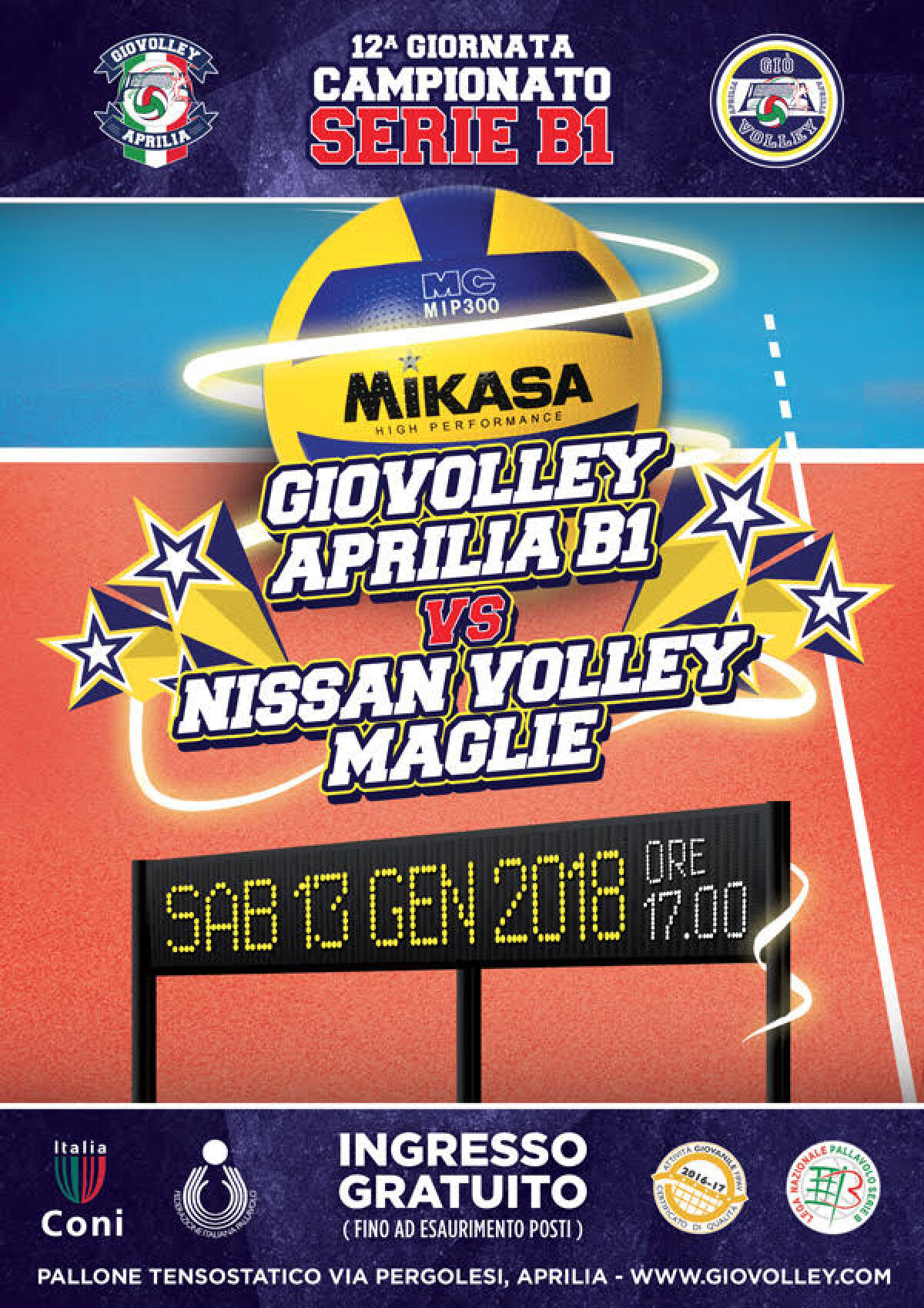 Pallavolo femminile serie B1: la Giò Volley Aprilia oggi affronta l’ostacolo Maglie. - 