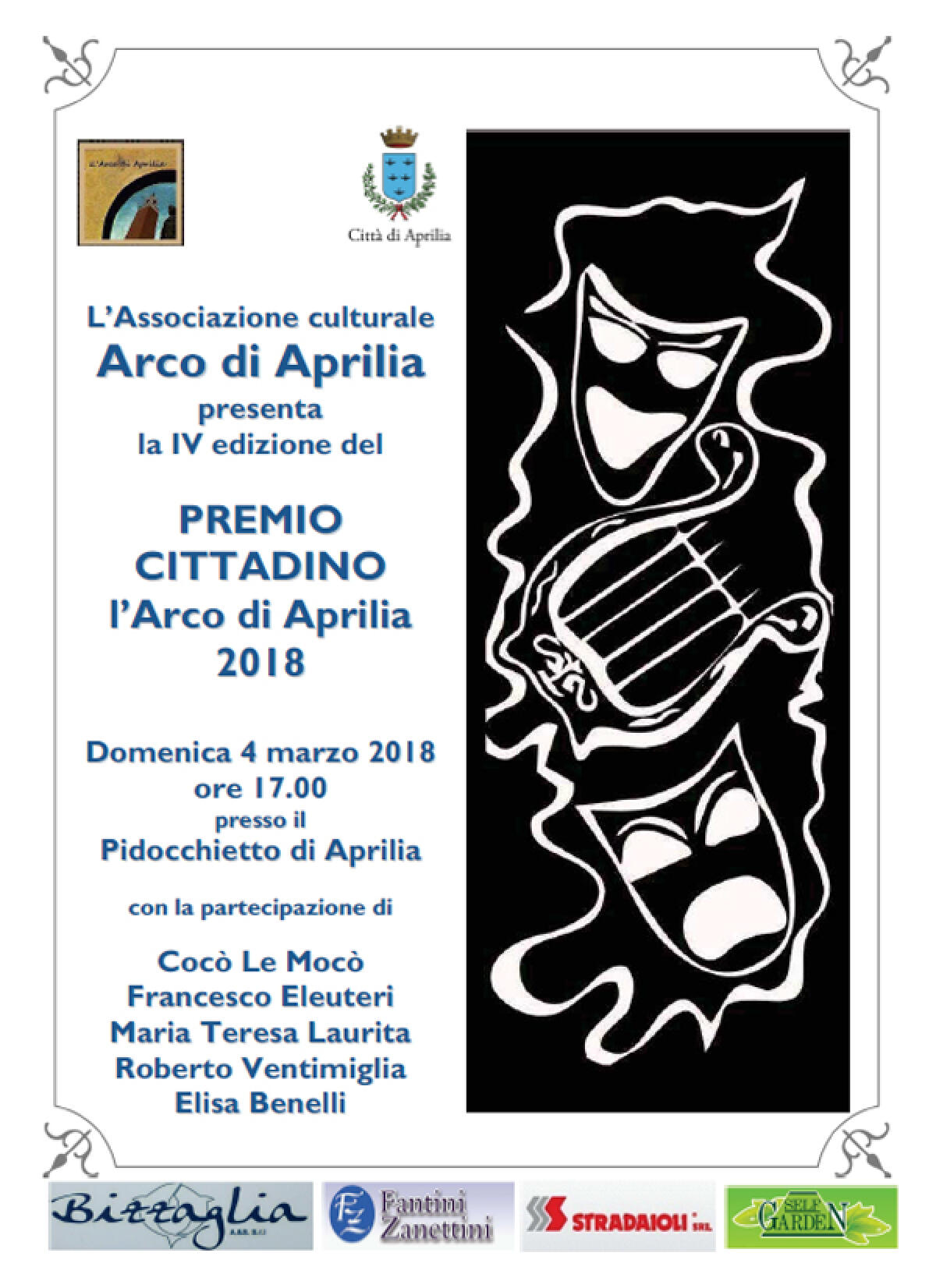 Attesa la IV edizione del Premio Cittadino L'Arco di Aprilia - 