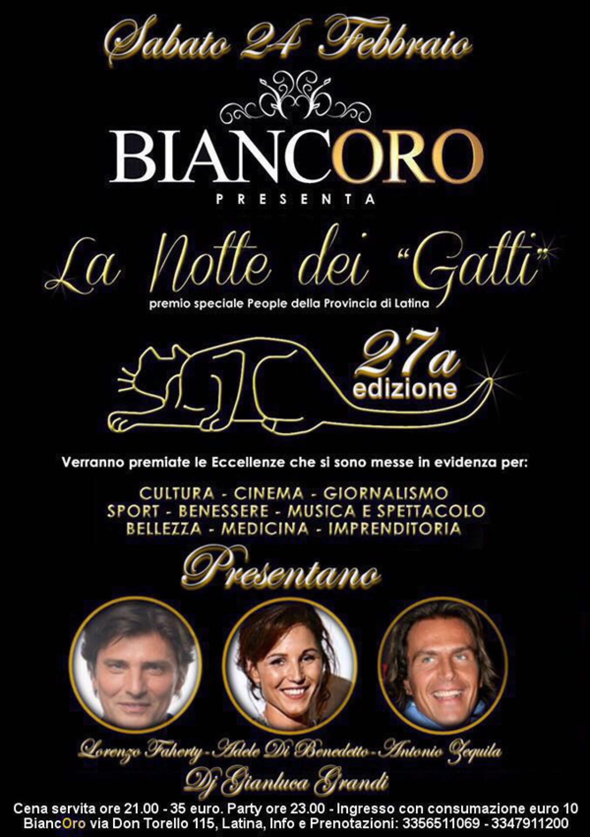 La Notte dei Gatti, a Latina una serata in grande stile - 