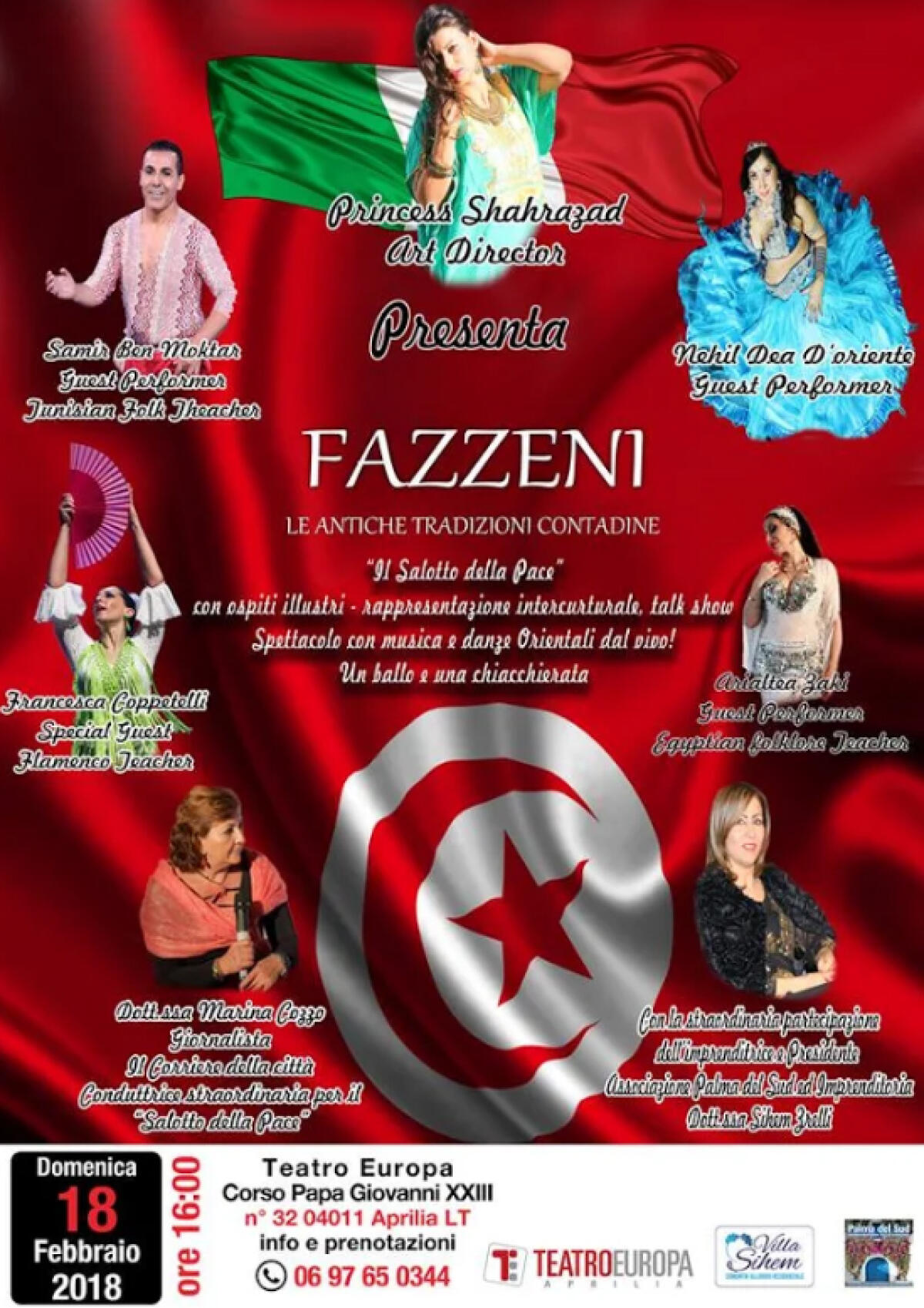 “Fazzeni: dalla danza alle parole…”: abbraccio fra culture il 18 febbraio al Teatro Europa di Aprilia. - 