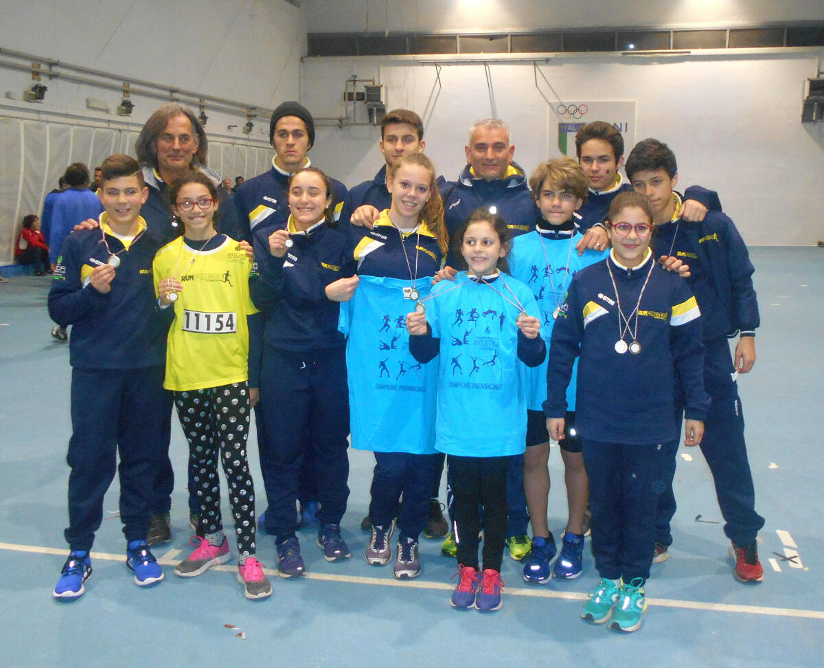 Pioggia di titoli per la Runforever Aprilia ai Campionati Provinciali Giovanili Indoor di Atletica Leggera - 