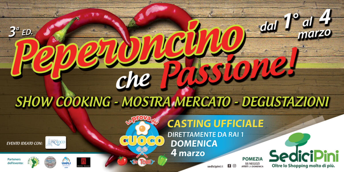 Al centro commerciale Sedici Pini di Pomezia la terza edizione di “Peperoncino che Passione”. - 