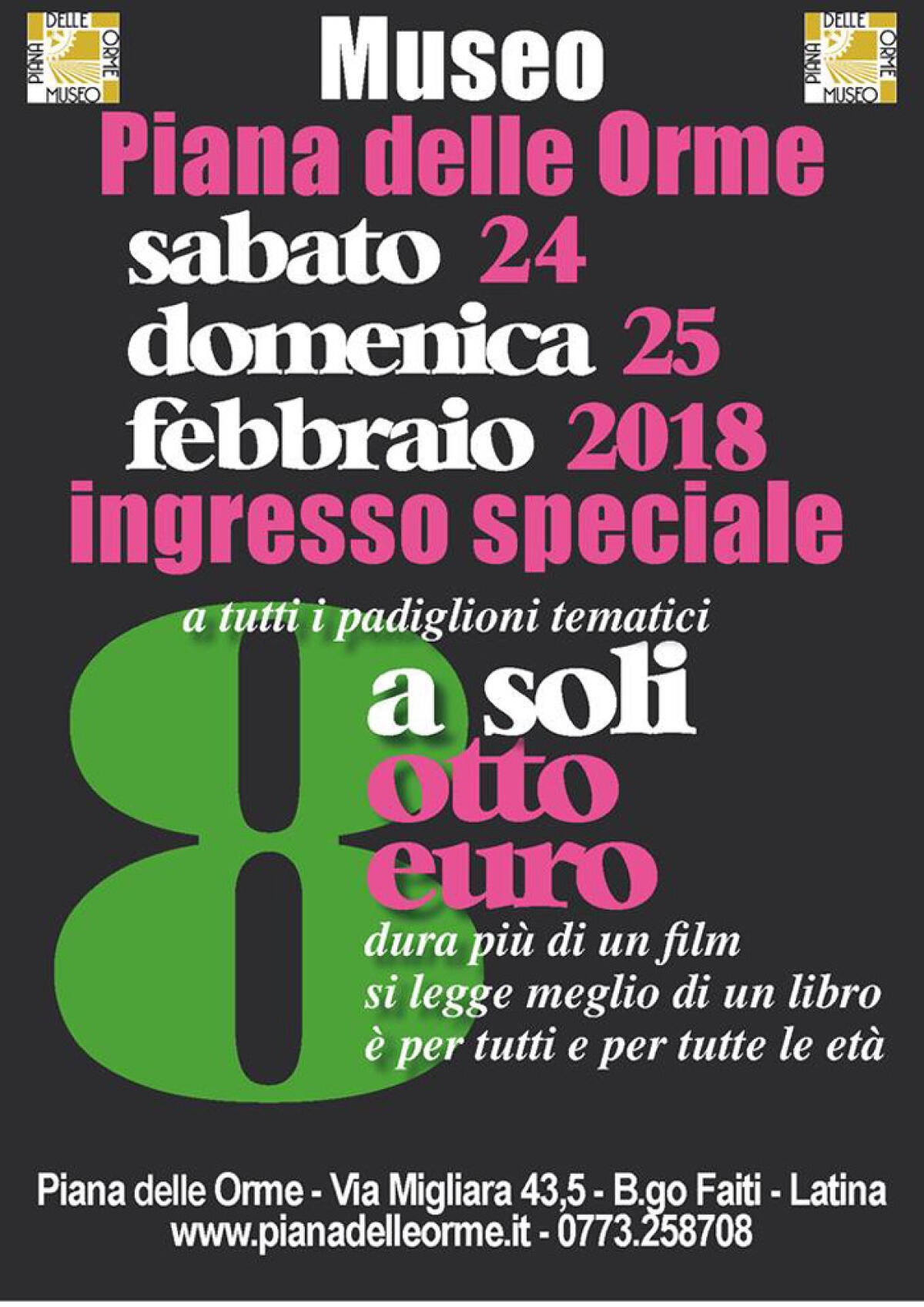 Questo fine settimana biglietto di ingresso speciale al “Museo Piana delle Orme”! - 