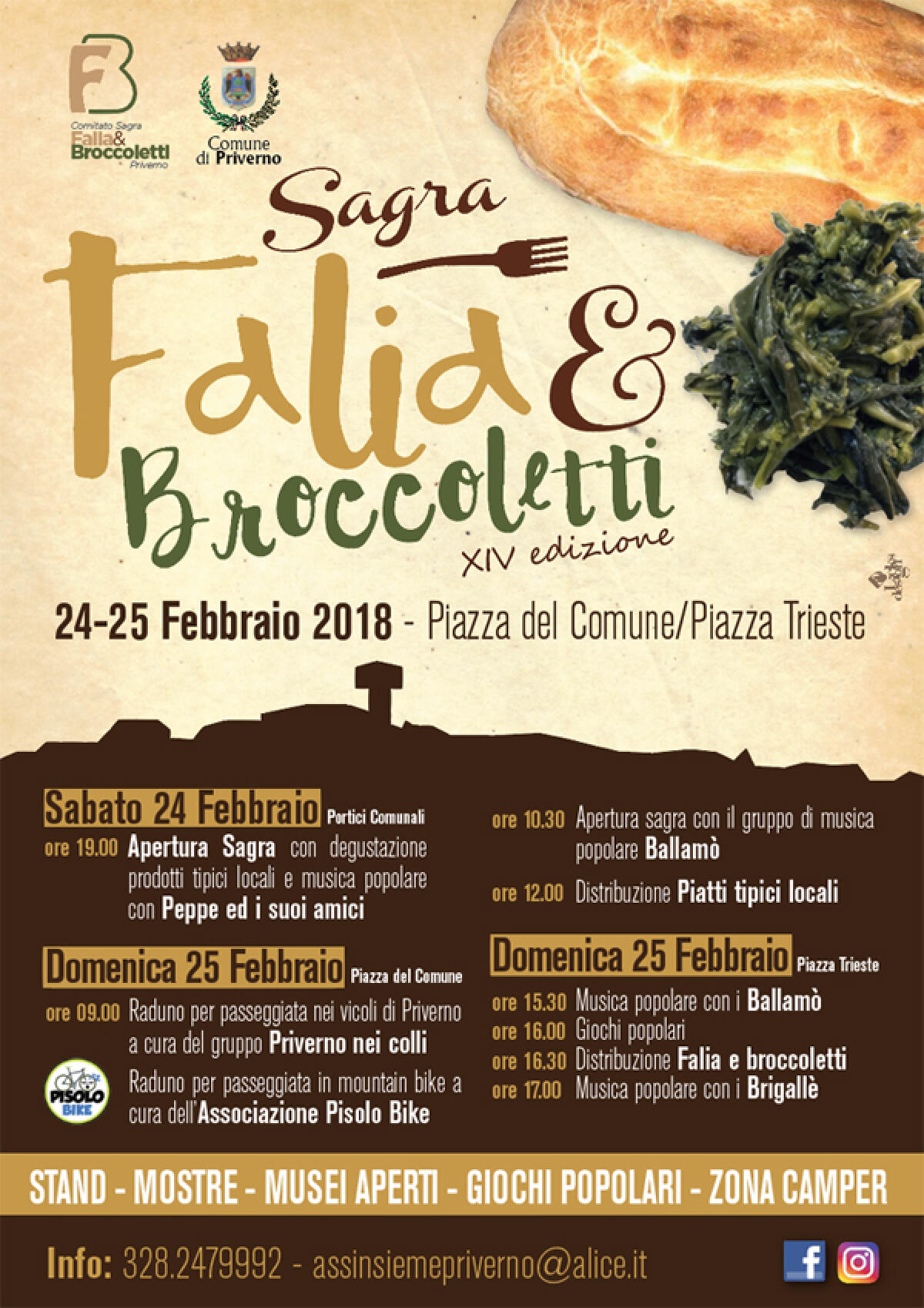 A Priverno nel fine settimana la Sagra della Falia e dei Broccoletti - 