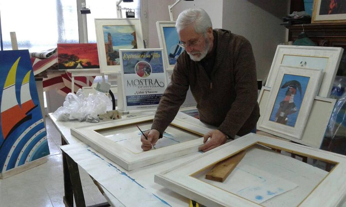 “Espressioni su Tela”: alla biblioteca di Aprilia la mostra del pittore Natale Franzone. - 