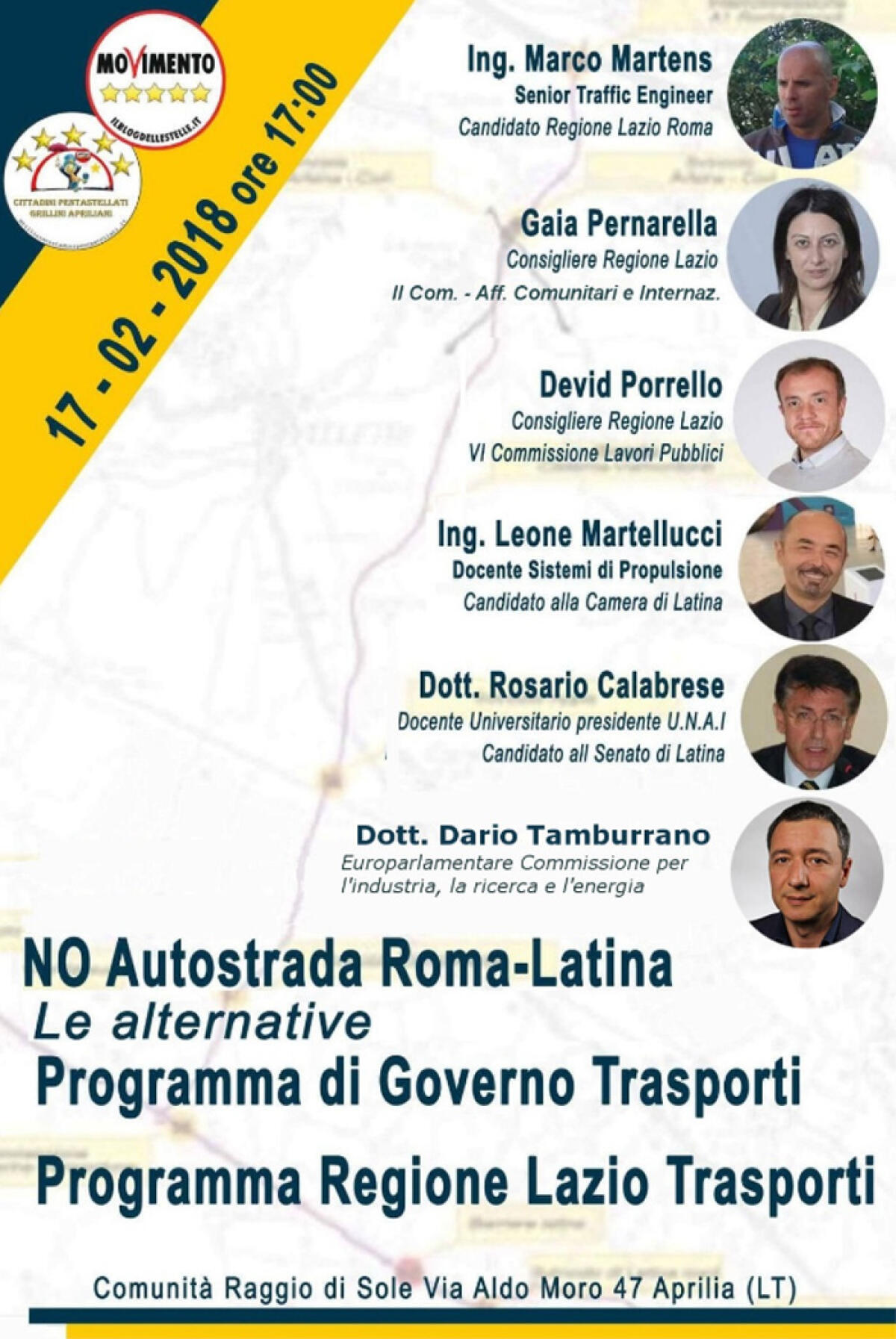 In un incontro i motivi del “no” all’autostrada Roma-Latina dei due meetup Cinque Stelle di Aprilia. - 