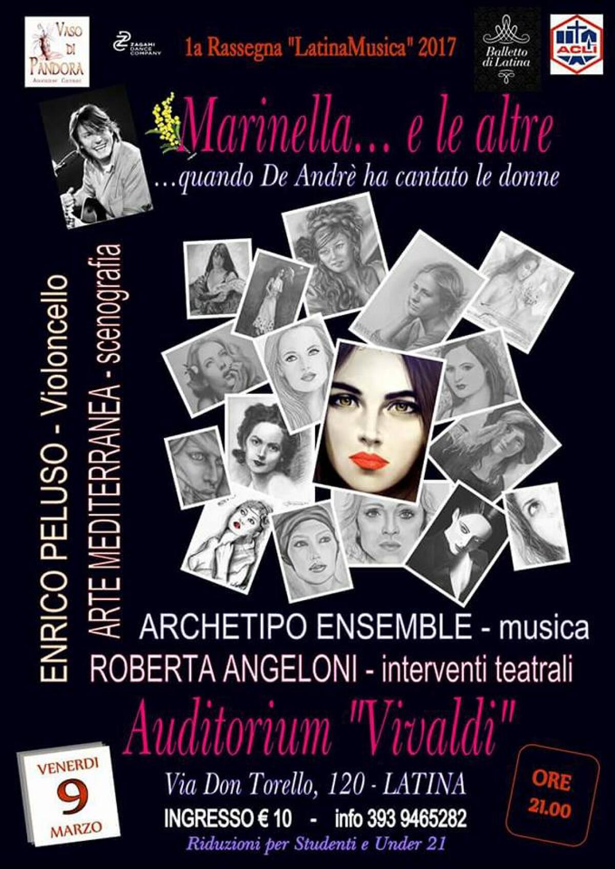 Tributo a Fabrizio De Andrè all'Auditorium Vivaldi di Latina - 