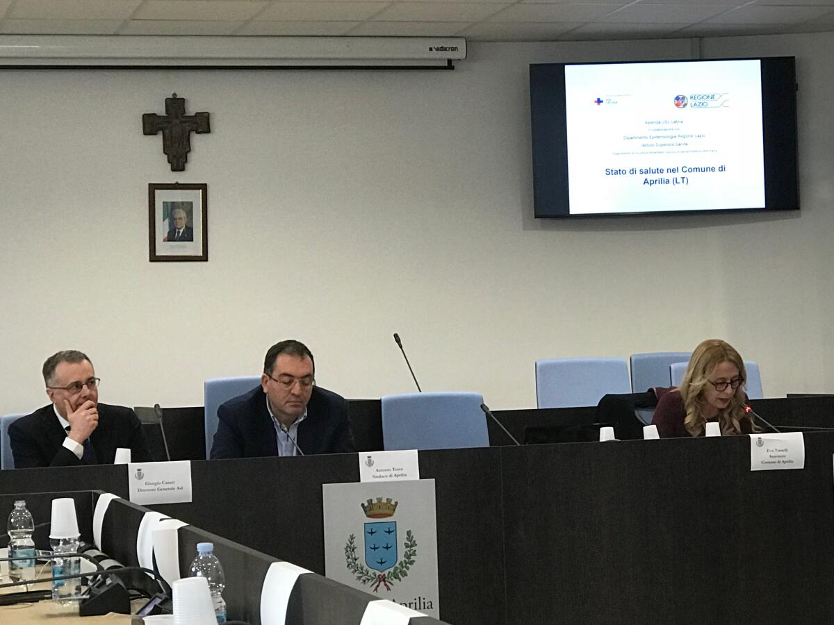 Salute della popolazione di Aprilia, presentato lo studio: "Più tumori in periferia, dato da osservare" - 