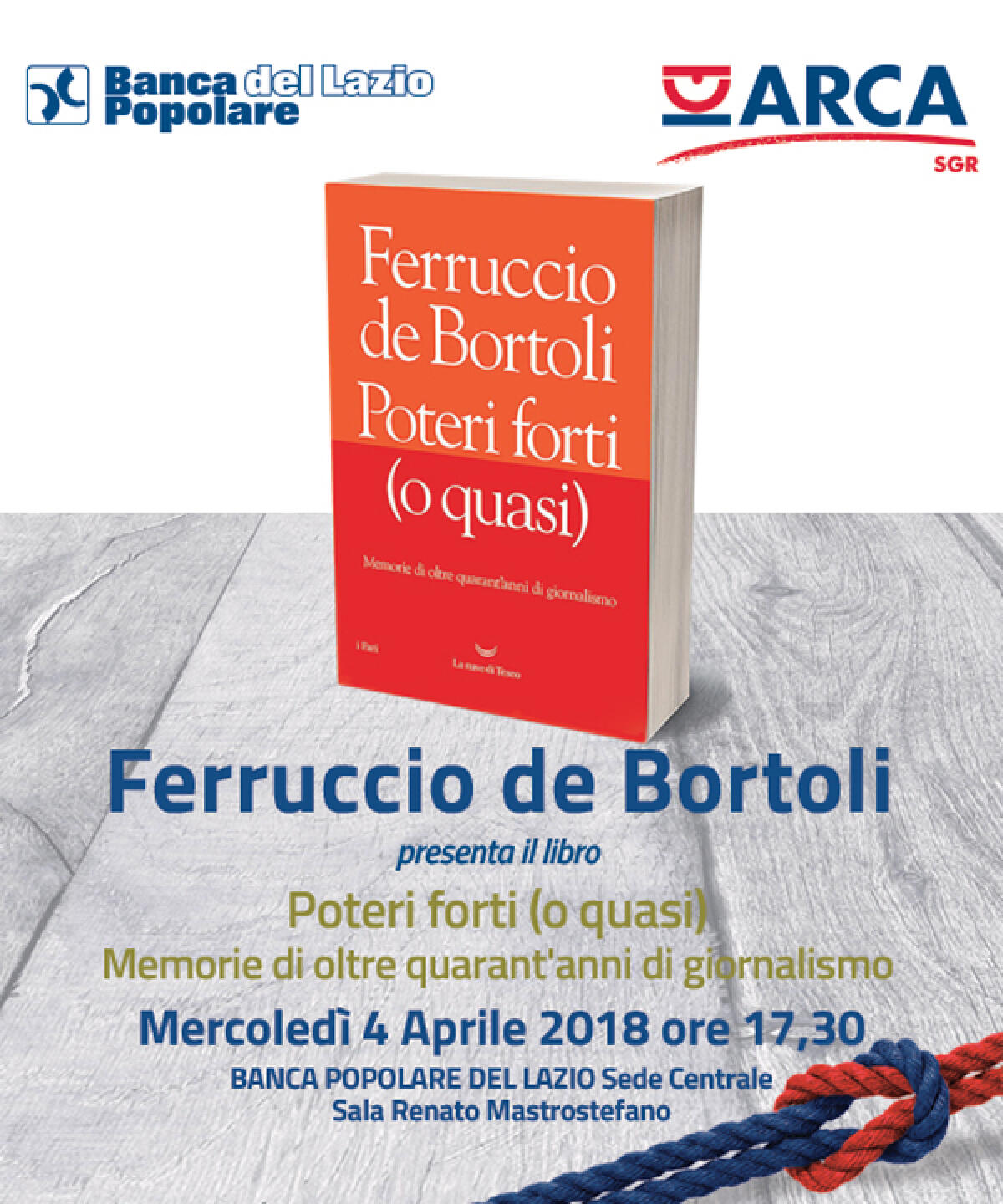 A Velletri la presentazione del libro del giornalista Ferruccio de Bortoli. - 