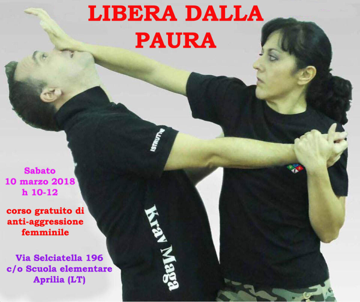 Aprilia, corso gratuito di anti-aggressione femminile con l'Anaspol - 