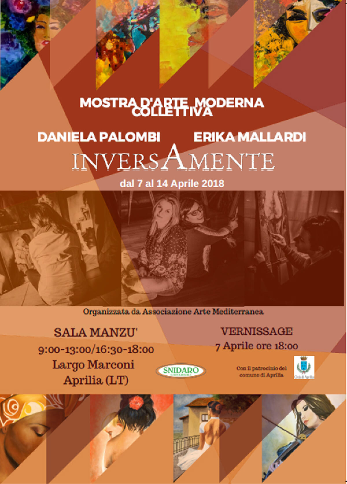 “Inversamente”: ad Aprilia la mostra delle pittrici Erika Mallardi e Daniela Palombi. - 