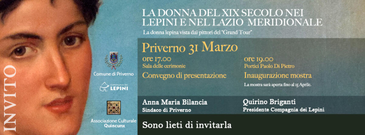 A Priverno la mostra  “La Donna del XIX secolo nei Lepini e nel Lazio meridionale”. - 