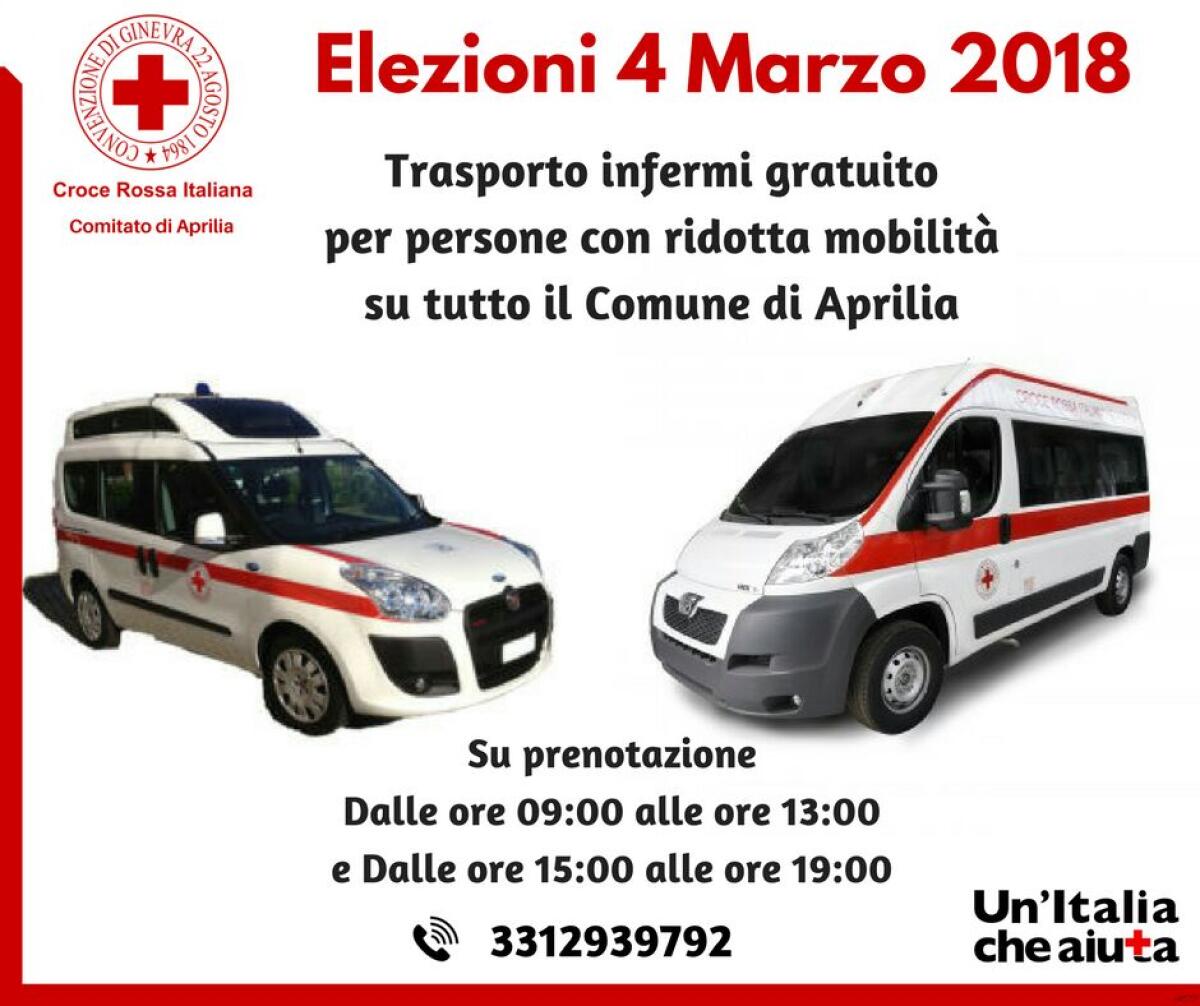 Elezioni Politiche e Regionali: ad Aprilia un servizio di trasporto infermi gratuito. - 