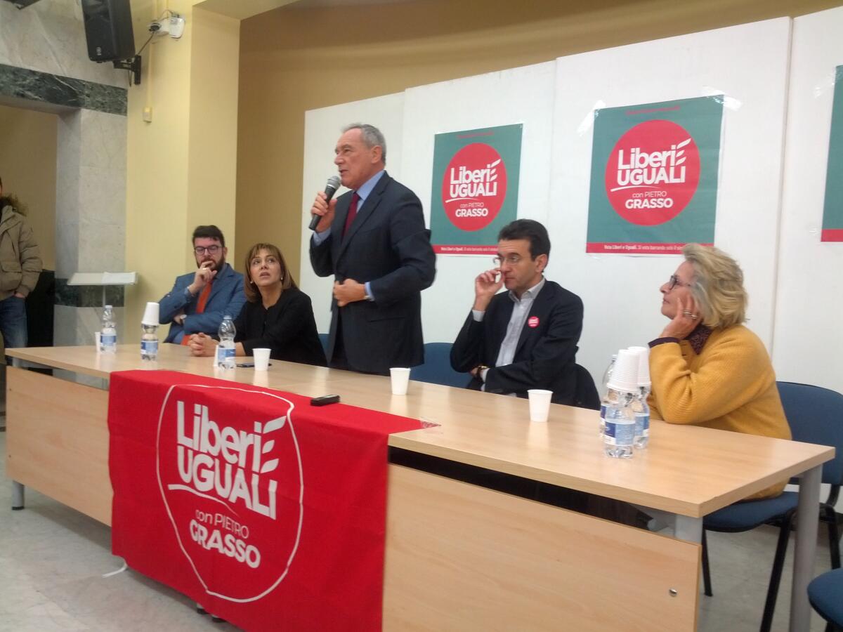 Il presidente del Senato Pietro Grasso ad Aprilia: "Più tutele per le donne vittime di violenza" - 