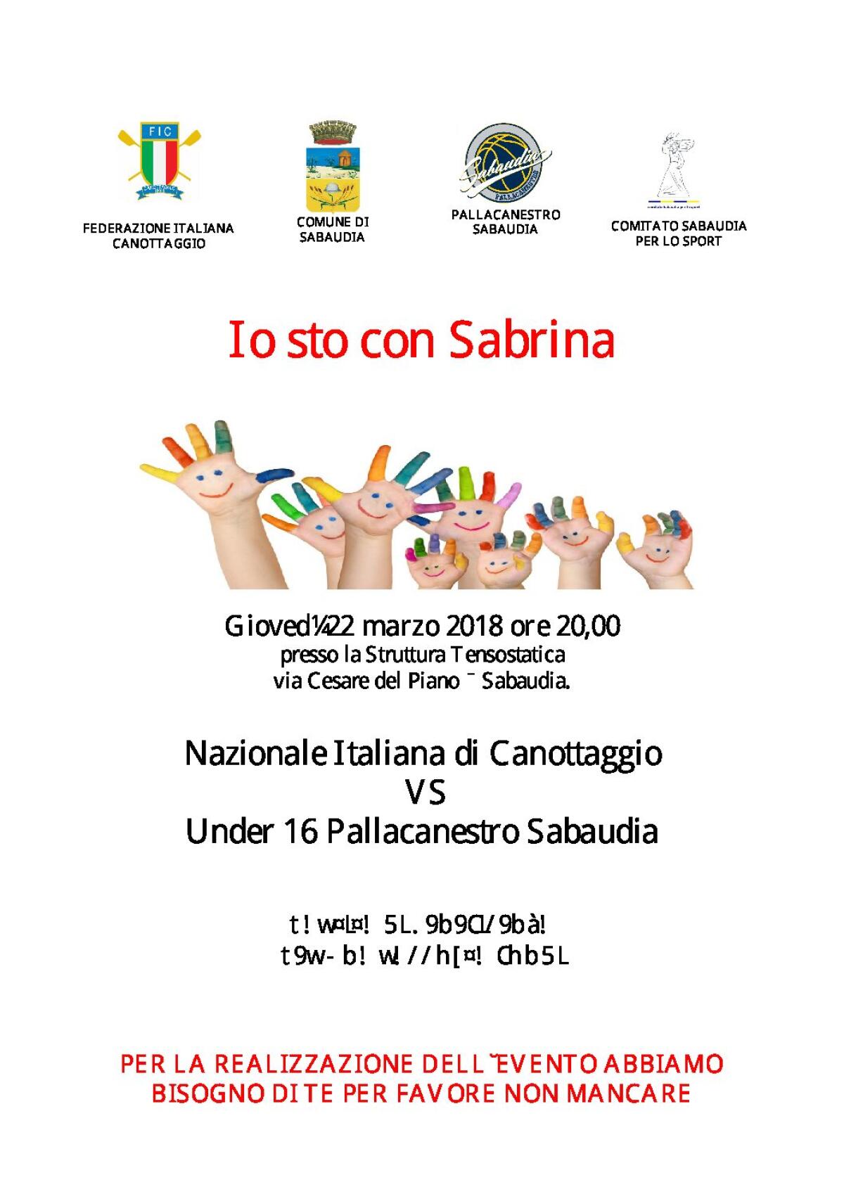 Io sto con Sabrina, a Sabaudia con lo sport si raccolgono fondi per beneficenza - 