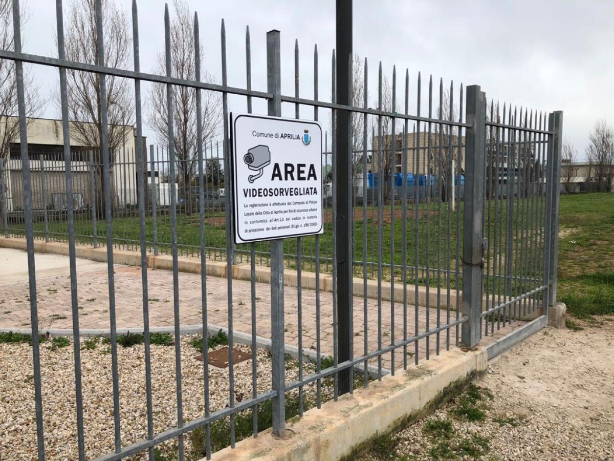 APRILIA - Potenziata la videosorveglianza al Parco di Via Francia e in Piazza Aldo Moro. - 