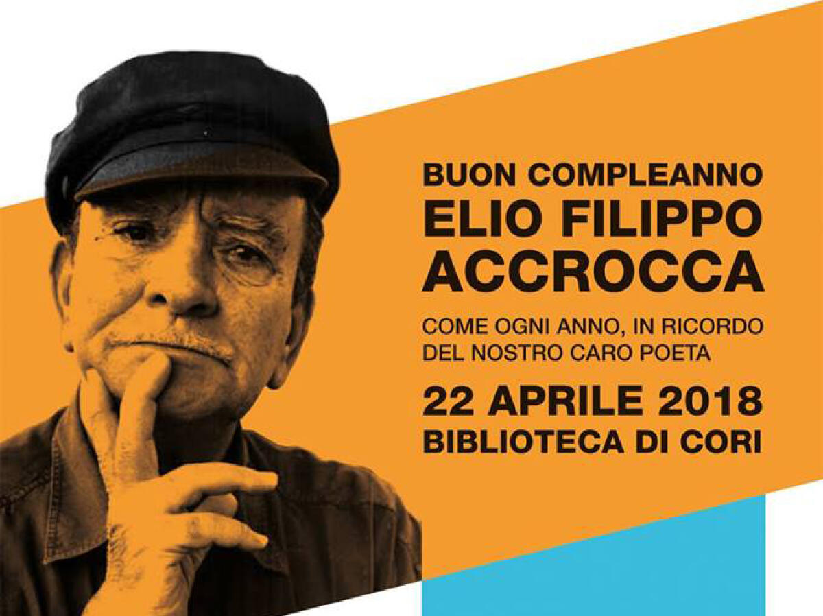 La città di Cori ricorda il suo illustre Poeta Elio Filippo Accrocca. - 