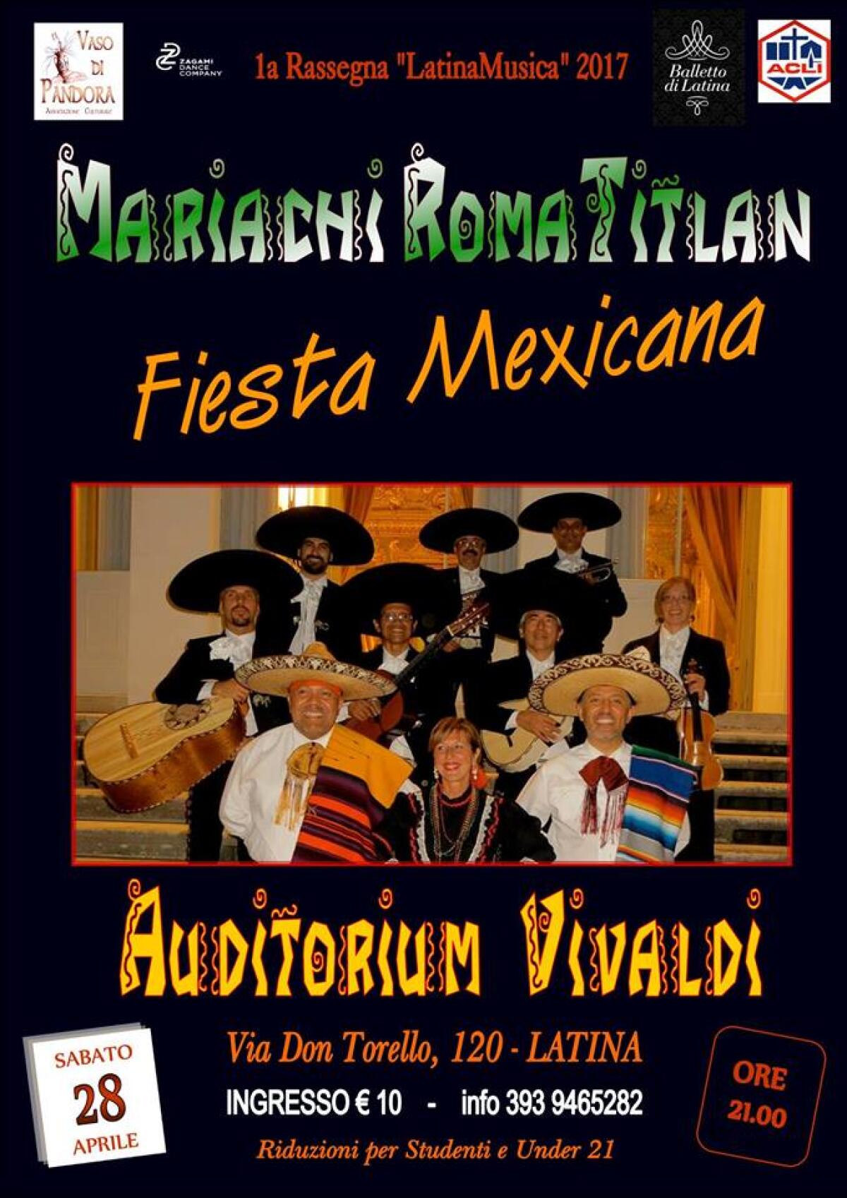 La rassegna “Latina Musica" si chiude con il concerto dei Mariachi Romatitlan. - 