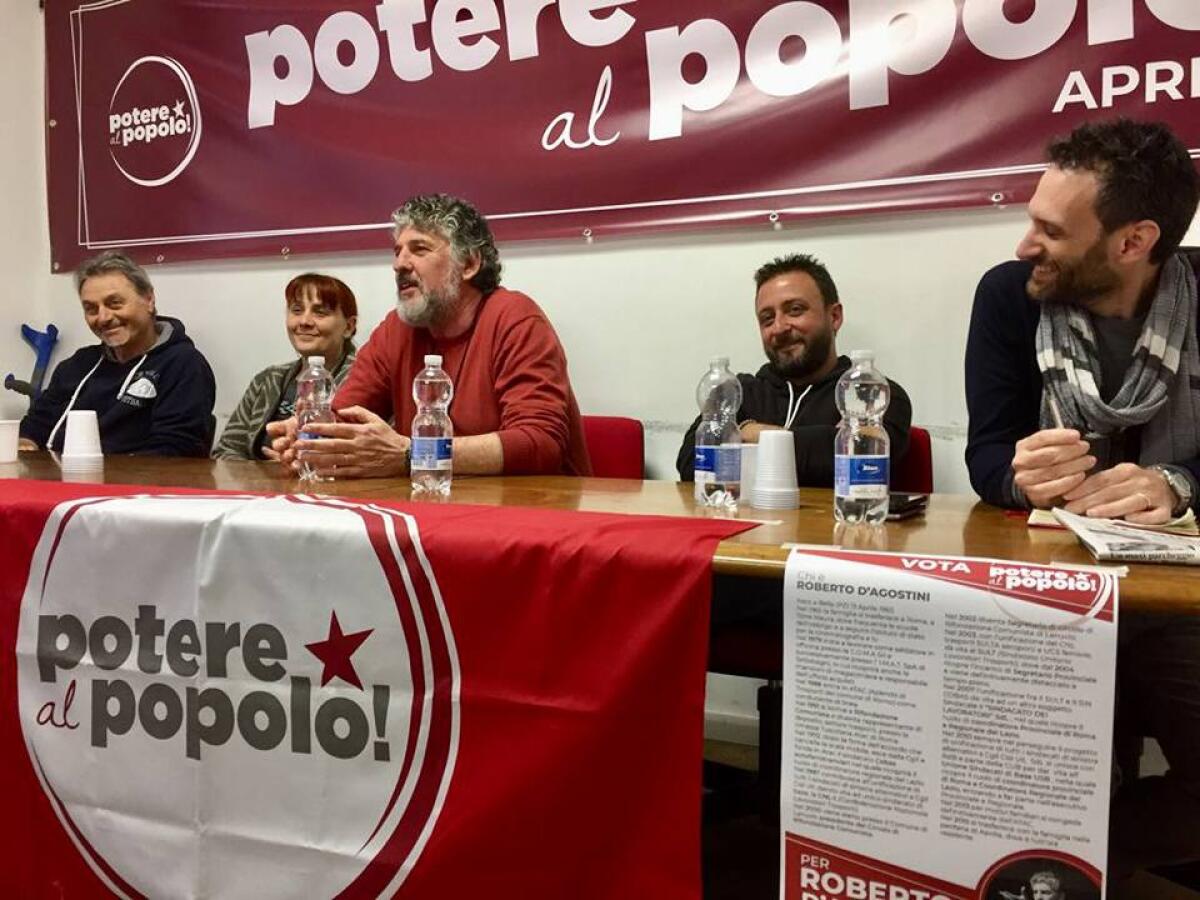 Aprilia, Potere al Popolo presenta il candidato sindaco: è Roberto D'Agostini - 