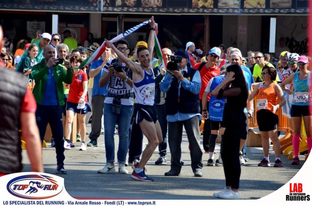 Francesco Tescione di Aprilia vince la Pedagnalonga di Borgo Hermada - 