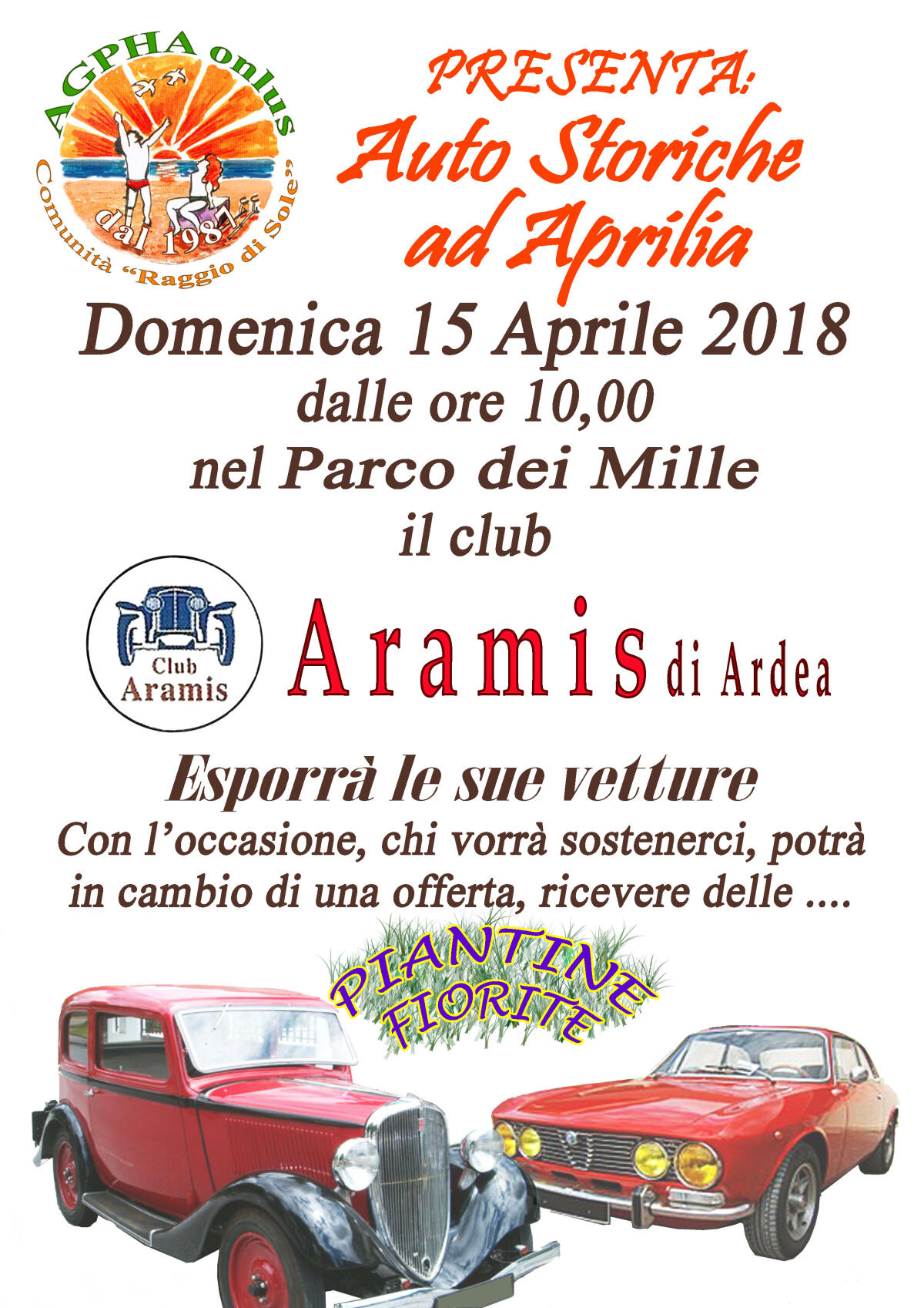 “Auto Storiche ad Aprilia”: questa domenica 15 aprile si scende in campo per l'Agpha. - 