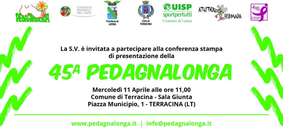 TERRACINA - Domenica 22 aprile la 45esima edizione della “Pedagnalonga”. - 