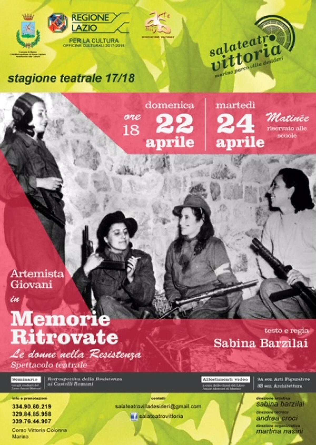 Liberazione, a Marino uno spettacolo teatrale - 