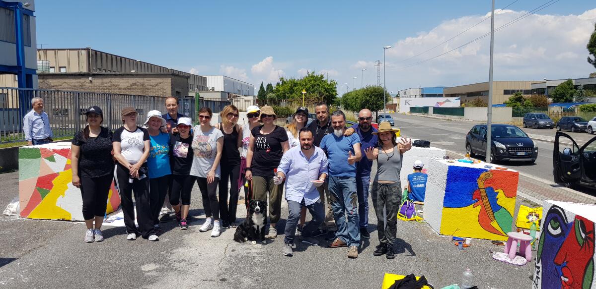 “Coloriamo Aprilia”: successo per l’iniziativa del Ciap in via dell’Industria. Coinvolti 11 artisti della città. PHOTO GALLERY - 