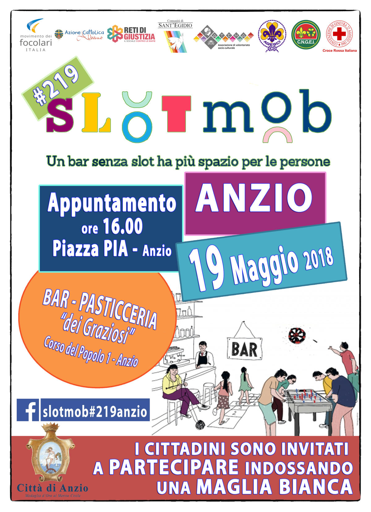 SlotMob ad Anzio, un premio per i bar che rinunciano ad apparecchi per il gioco d'azzardo - 