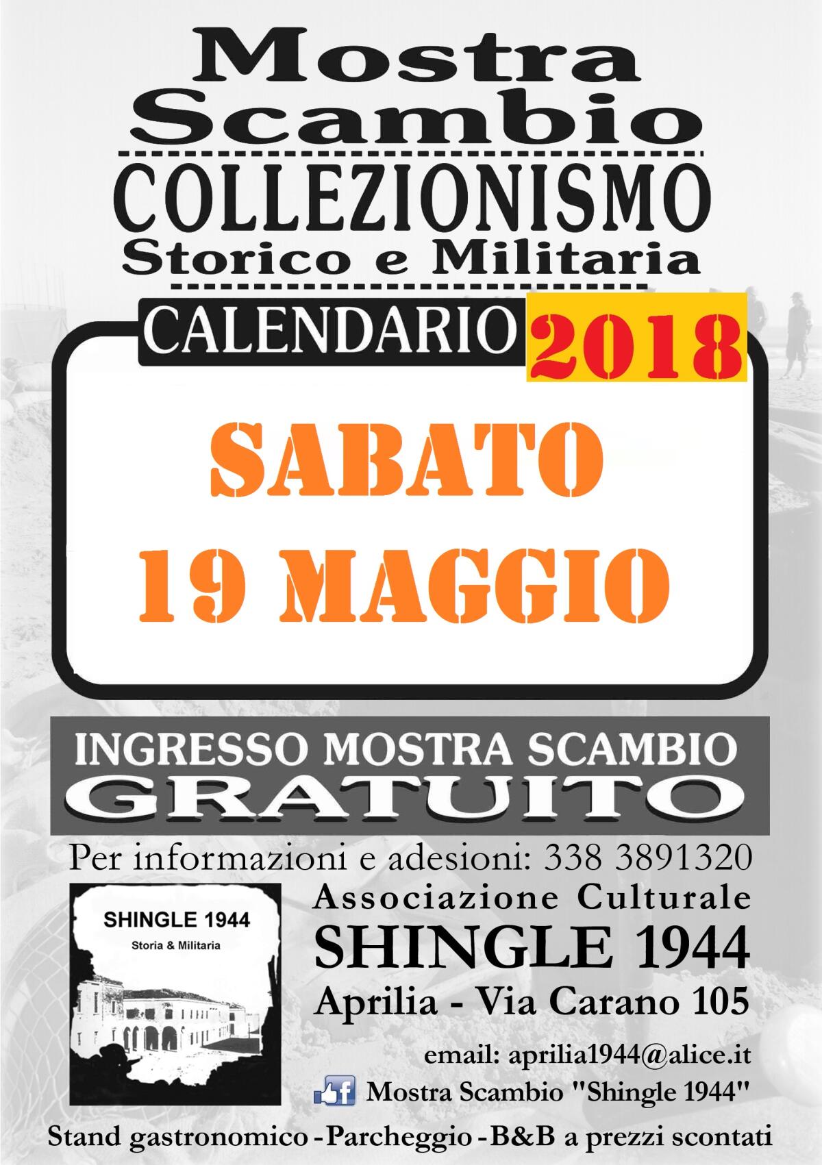 Mostra scambio ad Aprilia con l'associazione Shingle 1944 - 