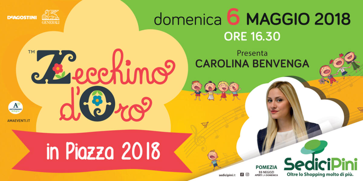 Al Centro Commerciale Sedici Pini di Pomezia una delle tappe dello Zecchino D'Oro - 